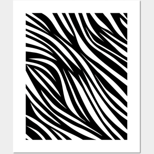 SAFARI Print Zebra Stripes Posters and Art